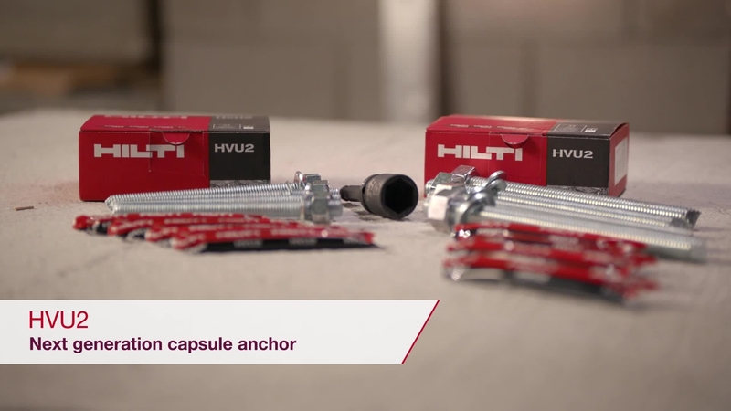 Présentation de la cheville chimique en capsule HVU2 Hilti