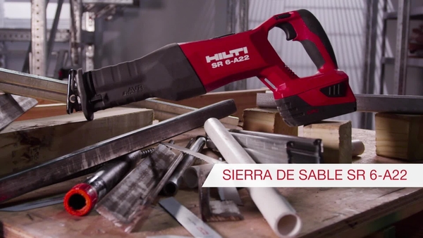 Vídeo de producto de la sierra de sable a batería SR 6-A22 de Hilti