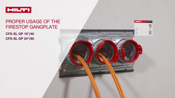 How-to tutorial video: we explain you how to install the Gangplate and the Firestop Sleeve, and how to repenetrate cables.  Just a few steps, easy and fast.