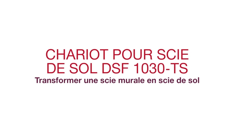 Comment déployer le chariot et mettre en place la scie DST 10-CA, comment couper. (E2 français)