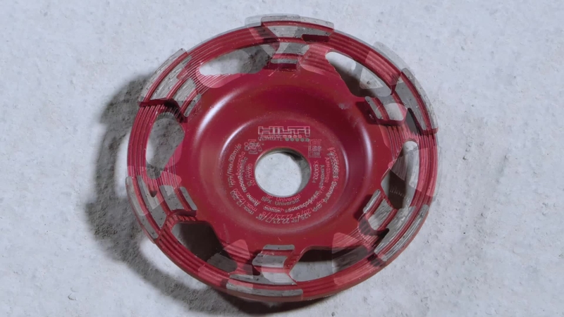 Nouvelles meules boisseau pour meuleuses d’angle et meuleuses diamant : meulage plus rapide, plus longue durée de vie, qualité Hilti.
