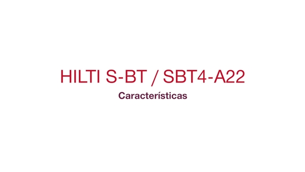 Vídeo promocional del taladro a batería para taladrar previamente orificios precisos para los fijadores S-BT