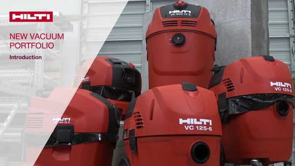 Úvod o novém portfoliu vysavačů Hilti a funkcích každého modelu (VC 125, VC 150, VC 300)