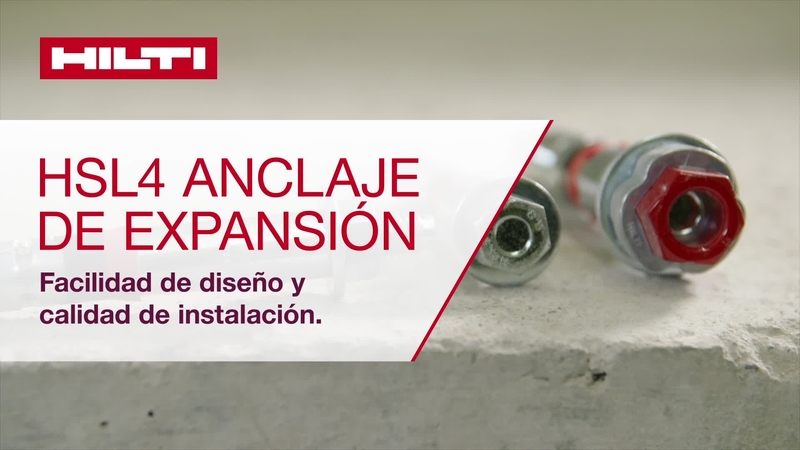 Anclaje acuñado HSL 4: facilidad de diseño y calidad de instalación.