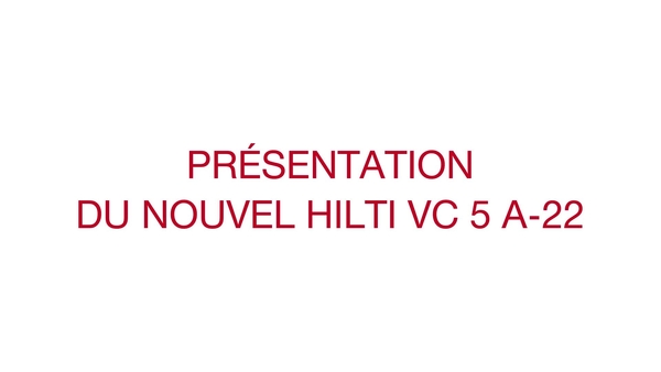 Découvrez le VC 5-A22, le nouvel aspirateur portatif sans fil 22V