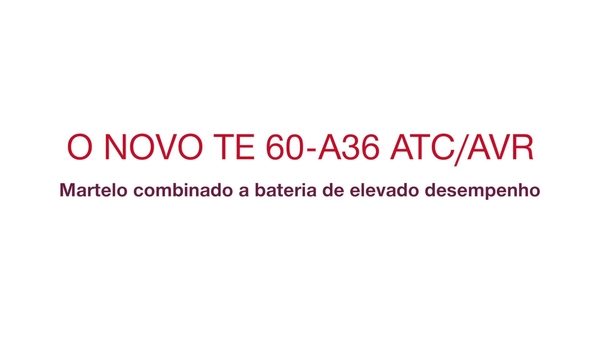 Conheça o primeiro martelo combinado SDS-MAX de 36V do mundo e veja as reações dos nossos clientes.