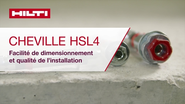 Goujon HSL 4 - simplicité de conception et qualité d’installation.