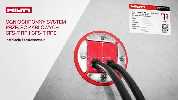Film instruktażowy: systemy ogniochronnych przejść kablowych CFS-T RR i CFS-T RRS, prawidłowy montaż i możliwości stosowania!