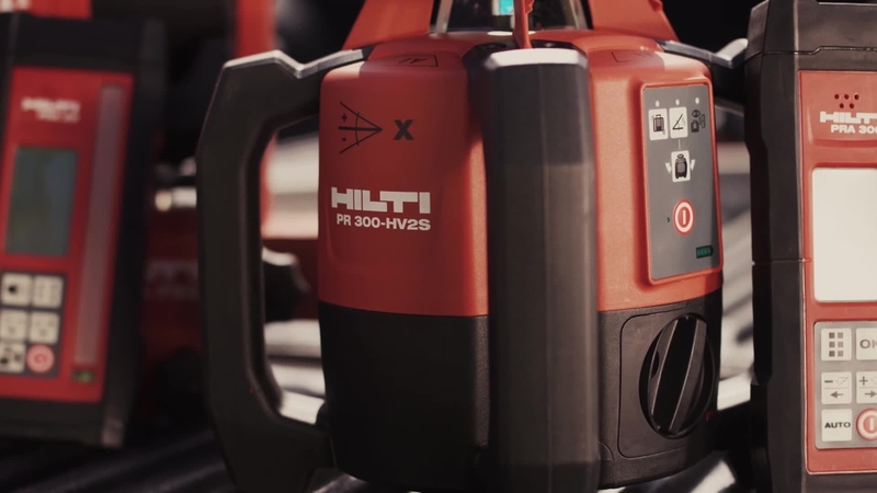 Hilti rotating laser PR 300-HV2S, PR 30-HVS and PR 2-HS.