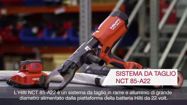 Zuschneiden von AlCu-Kabeln mit dem Hilti NCT 85-A