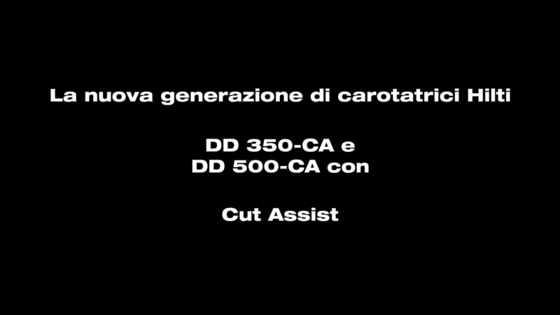 DD 350-CA - La carotatrice con cut assist