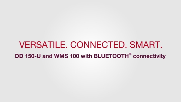 Versatile. Smart. Connected. Meet the DD 150-U (03) with Bluetooth connectivity to the WMS 100 BLE.