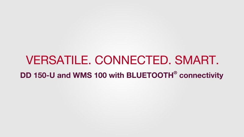 Polyvalence. Intelligent. Connecté. Découvrez DD 150-U (03) et la connectivité Bluetooth avec WMS 100 BLE.