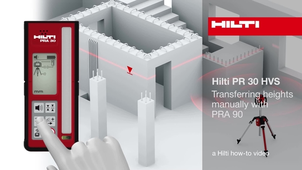 PR30-HVS - Transferring heights manually with PRA90.