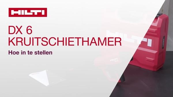 Leer hoe u de DX 6, de nieuwe intelligente kruitschiethamer van Hilti, kunt installeren