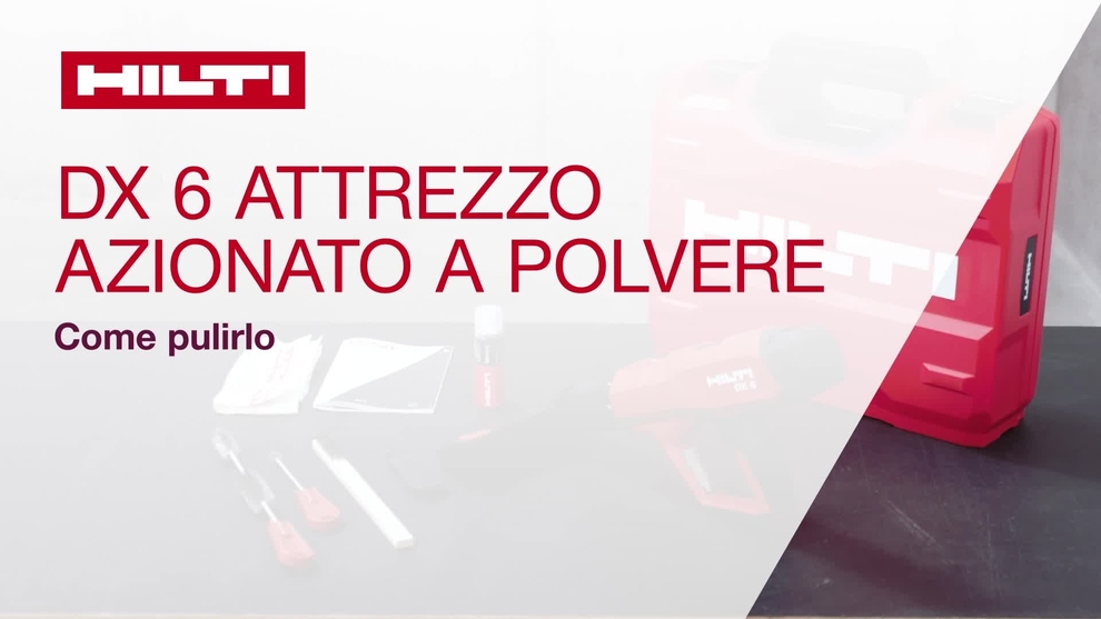 Découvrez comment nettoyer le DX 6, le nouveau et le plus intelligent des cloueurs à poudre de Hilti