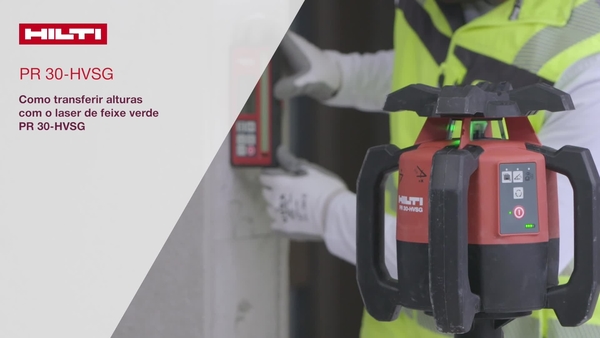 Vídeo tutorial: como alinhar paredes em gesso cartonado com um laser rotativo verde PR 30-HVSG