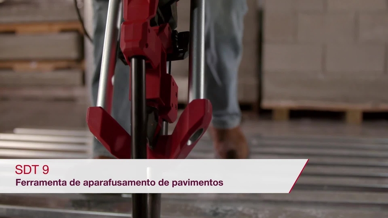 Vídeo de produto que apresenta o SDT 9 da Hilti em português.