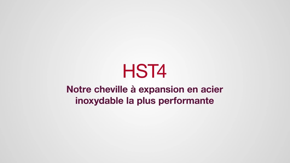 vidéo promotionnelle cheville à expansion en acier inoxydable HST4-R