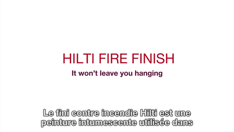 Product testimonial video showcasing comments from customers who have used Hilti Fire Finish CFP-SP WB