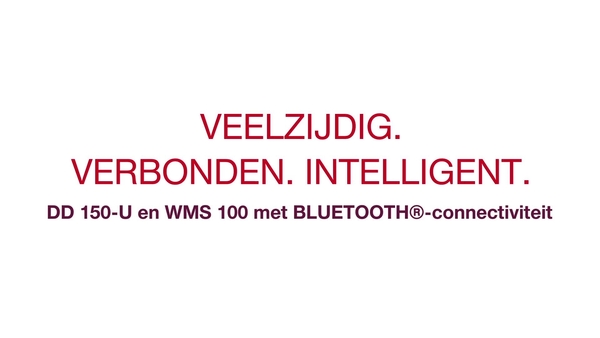 Veelzijdig. Intelligent. Verbonden. Maak kennis met de DD 150-U (03) & WMS 100 BLE. 