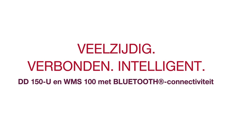 Veelzijdig. Intelligent. Verbonden. Maak kennis met de DD 150-U (03) & WMS 100 BLE.