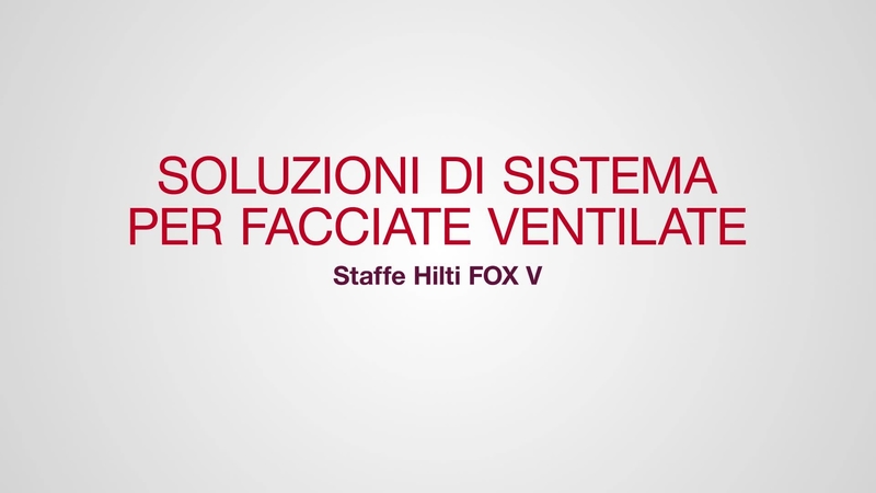 Hilti FOX V Konsolen, Systemlösung für hinterlüftete Fassaden