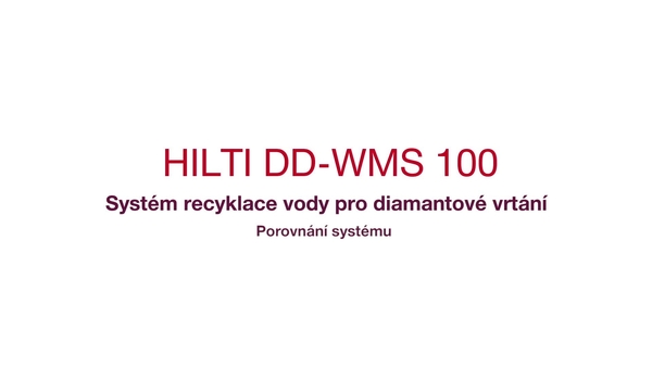 Prezentační video porovnávající rozdíly mezi vrtáním s DD-WMS 100 a bez něj.