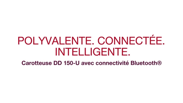 Polyvalence. Intelligent. Connecté. Découvrez DD 150-U (03) et la connectivité Bluetooth avec l'application Hilti Connect. 