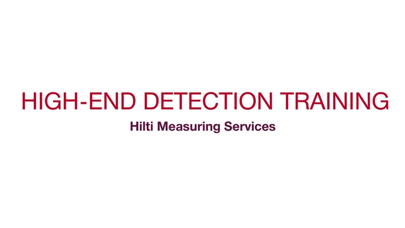 Video promozionale sul corso di formazione sulle applicazioni e il software dei sistemi di rilevamento Hilti.