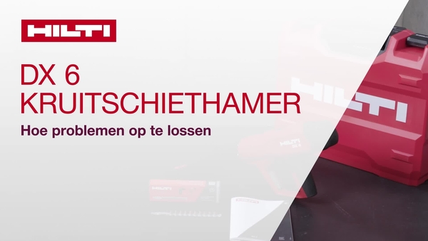 Leer problemen oplossen met de DX 6, de nieuwe intelligente kruitschiethamer van Hilti.