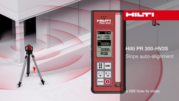 PR 300-HV2S - Slope auto-alignment.