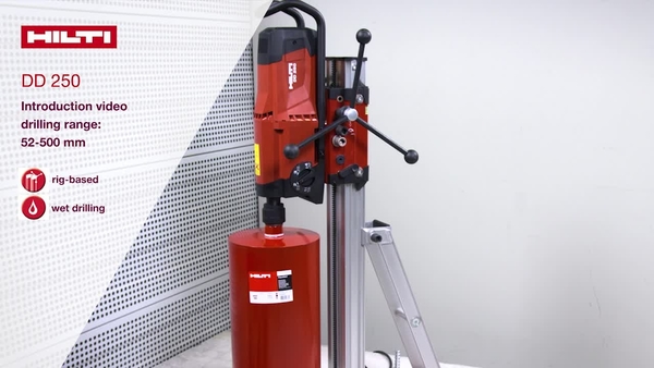DD 250 – Úvodní video (rozsah vrtání 52–500 mm).