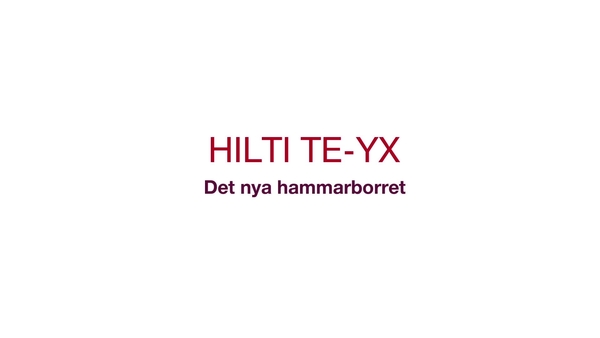 PR-video som visar fördelarna med de nya borren