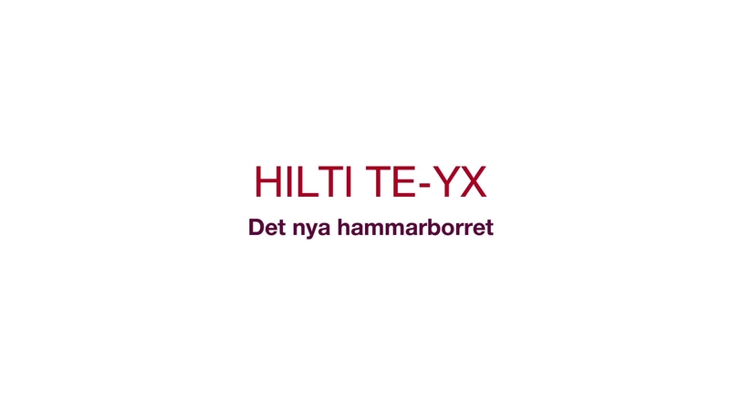 PR-video som visar fördelarna med de nya borren