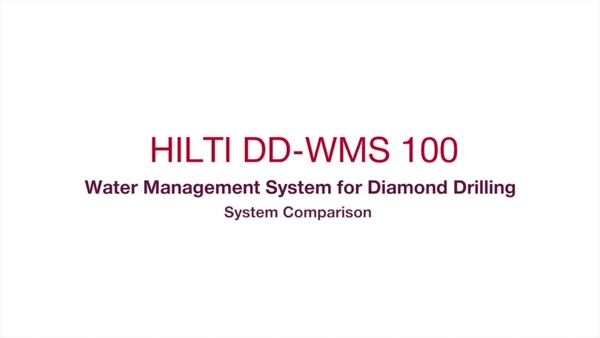 顯示鑽孔有無使用 DD-WMS 100 系統的比較的產品短片。 HNA 編輯以納入產品提供和短片顯示內容之間差異的免責聲明。