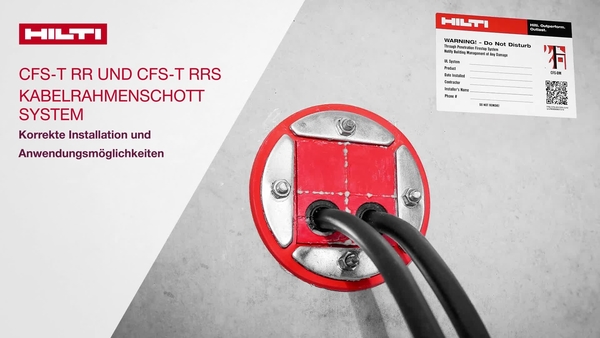 Anleitungsvideo zu den Kabeldurchführsystemen CFS-T RR und CFS-T RRS – korrekter Einbau und Anwendungsgebiete!