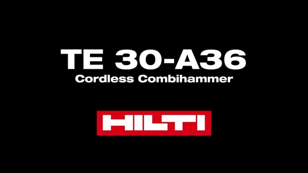 Hilti TE 30-A36 cordless combihammer – World of Concrete 2013