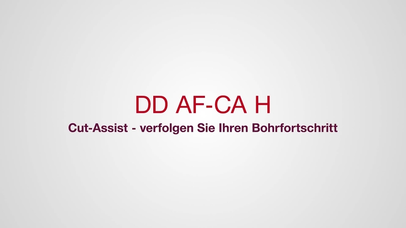 DD AF-CA Cut Assist – intelligente Zielverfolgung. Die neue DD AF-CA H Vorschubeinheit für DD 250-CA