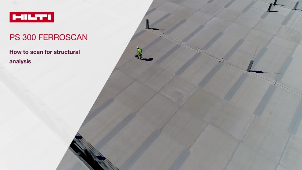 PS 300, the new Ferroscan with full picture of rebar for structural analysis