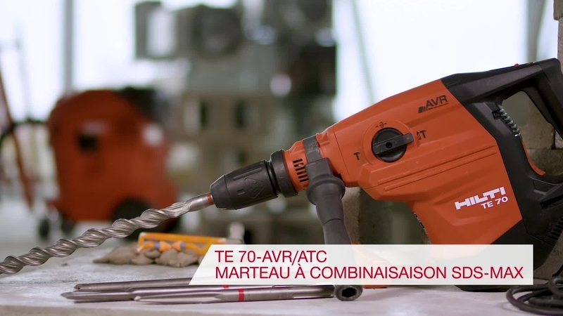 Vidéo produit du perforateur-burineur SDS-max Hilti TE 70-ATC/AVR.