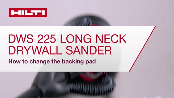 How to change the backing pad DWS 225