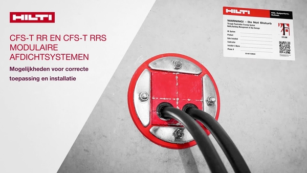 Instructievideo van CFS-T RR en CFS-T RRS kabeldoorvoersysteem, correcte installatie en toepassingsopties!