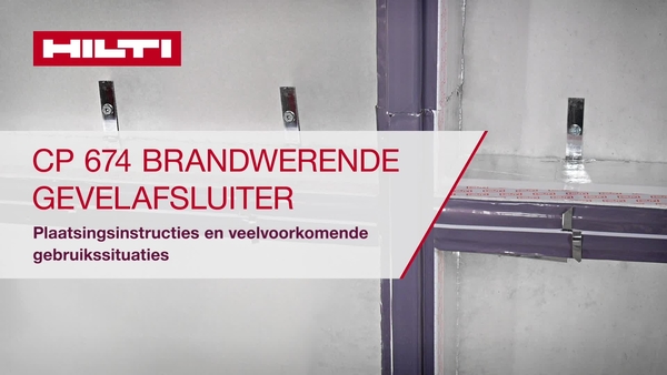 CP 674 brandafsluiter installeren