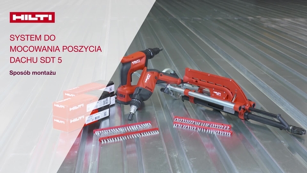 Instruktaż wideo: objaśniamy pierwsze kroki podczas przygotowywania narzędzia Hilti SDT 5. Zalecany akumulator systemowy. Akumulator B22 / 5,2 Ah. Regulacja wysokości zapewniająca komfort użytkowania. 