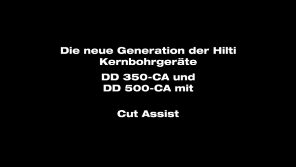 DD 350-CA – Das Bohrgerät mit CutAssist