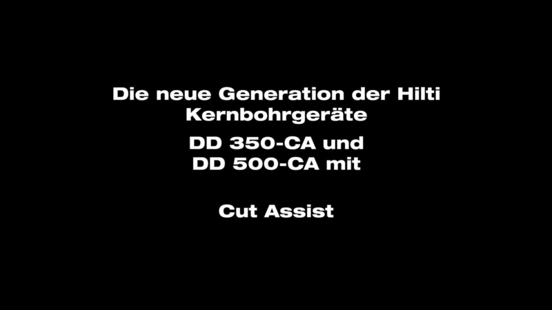 DD 350-CA – Das Bohrgerät mit CutAssist.