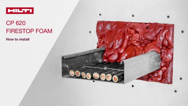 This video shows you how to properly apply the Hilti CP 620 firestop foam.