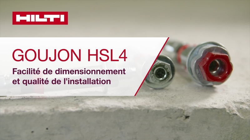 Goujon HSL 4 - simplicité de conception et qualité d’installation.