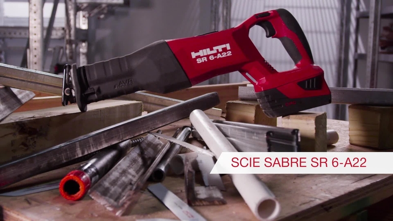 Product video of Hilti's cordless reciprocating saw SR 6-A22